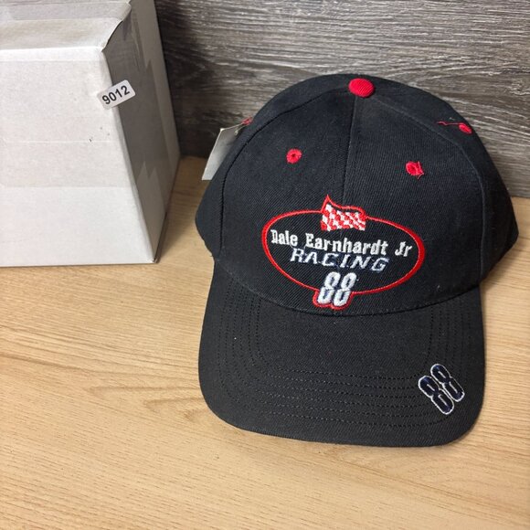 Vintage Nascar Hat Cap Strap Back Black Dale Earnhardt Jr Racing NWT - Picture 11 of 11